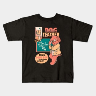 Pawfessor Teacher Dog Professor School I Love My Teacher by Tobe Fonseca Kids T-Shirt